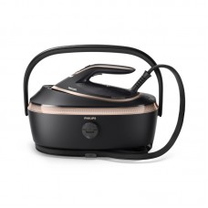 Парогенератор Philips PerfectCare 8000, 3120Вт, 1400мл, паровий удар -800гр, верт. відпарювання, нерж. сталь, чорний