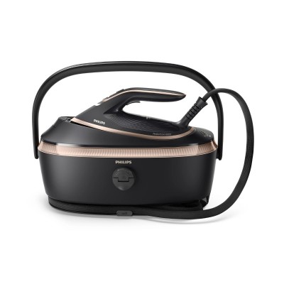 Парогенератор Philips PerfectCare 8000, 3120Вт, 1400мл, паровий удар -800гр, верт. відпарювання, нерж. сталь, чорний