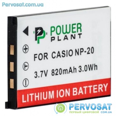 Аккумулятор к фото/видео PowerPlant Casio NP-20 (DV00DV1042)