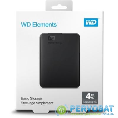 Внешний жесткий диск 2.5" 4TB WD (WDBU6Y0040BBK-WESN)