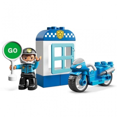 Конструктор LEGO DUPLO Полицейский мотоцикл 8 деталей (10900)