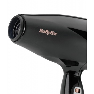 Фен Babyliss Air Power Pro, 2300Вт, 3 режими, дифузор, іоніз-я, хол. обдув, кераміка, чорно-рожевий