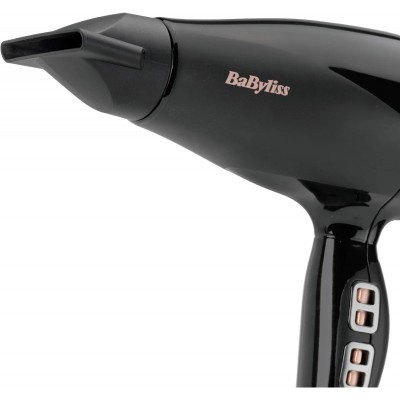 Фен Babyliss Air Power Pro, 2300Вт, 3 режими, дифузор, іоніз-я, хол. обдув, кераміка, чорно-рожевий