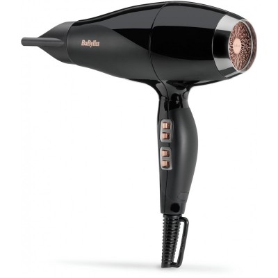 Фен Babyliss Air Power Pro, 2300Вт, 3 режими, дифузор, іоніз-я, хол. обдув, кераміка, чорно-рожевий