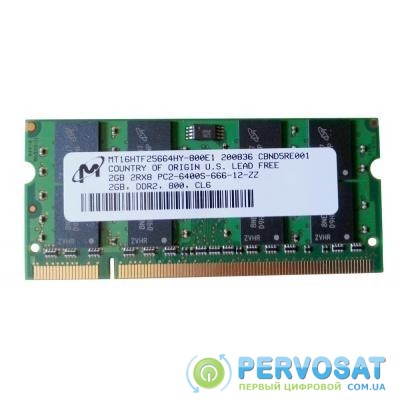 Модуль памяти для ноутбука SoDIMM DDR2 2GB 800 MHz MICRON (MT16HTF25664HY-800E1_)