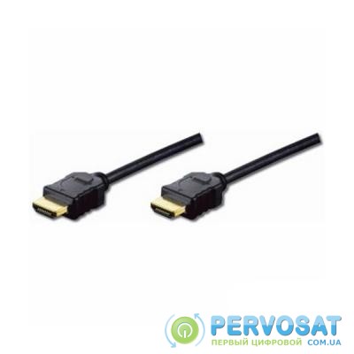 Кабель мультимедийный HDMI to HDMI 2.0m DIGITUS (AK-330114-020-S)