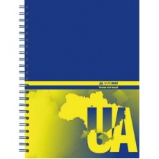 Блокнот BUROMAX spiral side, А5, 96sheets, UKRAINE (assorted) (BM.2412) Блокнот BUROMAX spiral side, А5, 96sheets, UKRAINE (assorted) (BM.2412)