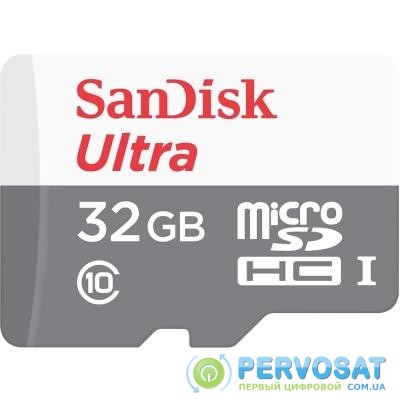 Карта памяти SANDISK 32GB Miсro-SDHC Class 10 UHS-I Ultra (SDSQUNS-032G-GN3MN)