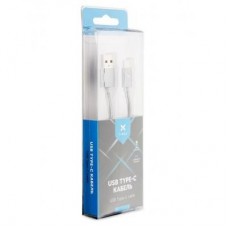 Дата кабель USB 2.0 AM to Type-C 1m fabric gray Vinga (VRC511GRC)