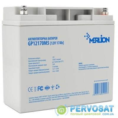 Батарея к ИБП Merlion 12V-17Ah (GP12170M5)