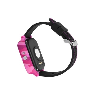 Телефон-годинник з GPS трекером GOGPS T01 Термометр рожеві