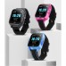 Телефон-годинник з GPS трекером GOGPS T01 Термометр рожеві