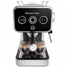 Кавоварка Russell Hobbs рожкова Distinctions, 1,1л, мелена + чалди, чорно-сріблястий