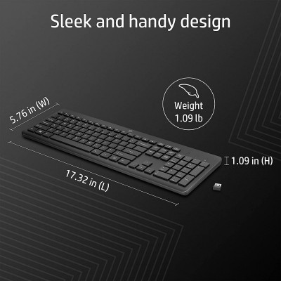 Клавіатура HP 230 WL UKR black