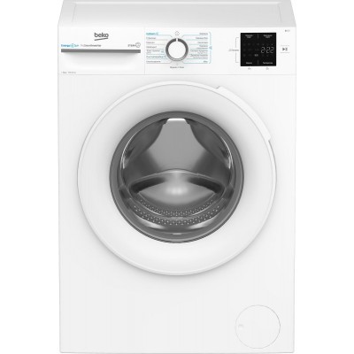 Пральна машина Beko фронтальна, 8кг, 1000, A+++, 55см, дисплей, інвертор, пара, білий