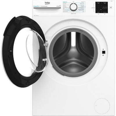 Пральна машина Beko фронтальна, 8кг, 1000, A+++, 55см, дисплей, інвертор, пара, білий