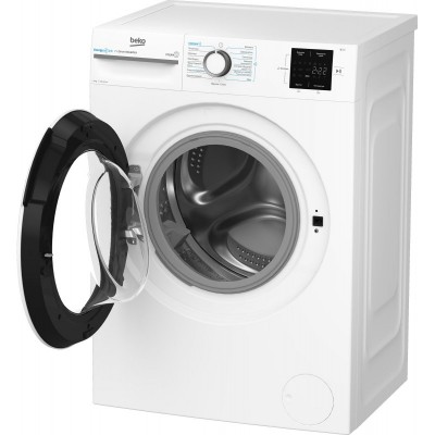 Пральна машина Beko фронтальна, 8кг, 1000, A+++ (-10%), 55см, дисплей, інвертор, ПАР, білий