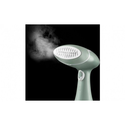 Відпарювач Russell Hobbs компактний Steam Genie Essential, 1600Вт, 220мл, паровий удар -22гр, постійна пара - 9гр, нерж. сталь, бірюзовий