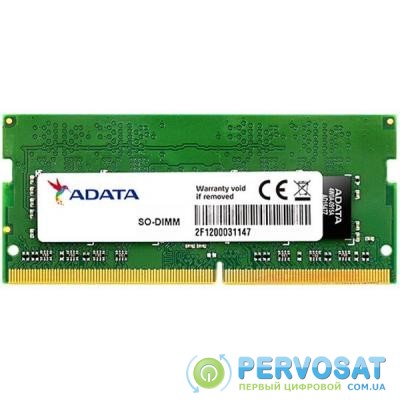 Модуль памяти для ноутбука SoDIMM DDR4 8GB 2666 MHz ADATA (AD4S266638G19-S)