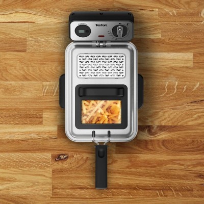 Фритюрниця Tefal Filtra Pro, 2400Вт, ємність-3л, механічне керув., від 150°C до 190°C нержавіюча сталь, чорний