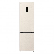 Холодильник LG з нижн. мороз., 203x60х68, холод.відд.-262л, мороз.відд.-113л, 2дв., E, NF, інв., диспл зовн., зона св-ті, бежевий