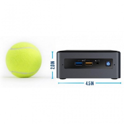 Неттоп INTEL NUC i3-10110U 2/4 2.1-4.1GHz 2xSO-DIMM G-LAN HDMI 2.0b USB-C (DP1.2) M.2 2.5&quot;HDD WF/BT