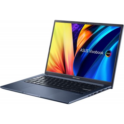 Ноутбук ASUS X1403ZA-KM100W 14 2.8K OLED/Intel i5-12500H/8/512F/int/W11/Blue