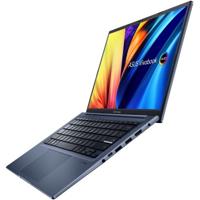 Ноутбук ASUS X1403ZA-KM100W 14 2.8K OLED/Intel i5-12500H/8/512F/int/W11/Blue