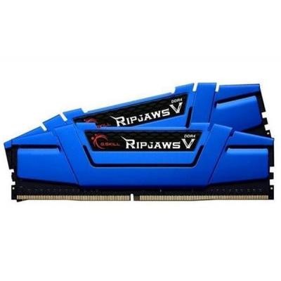 Модуль памяти для компьютера DDR4 16GB (2x8GB) 2666 MHz RipjawsV Blue G.Skill (F4-2666C15D-16GVB)