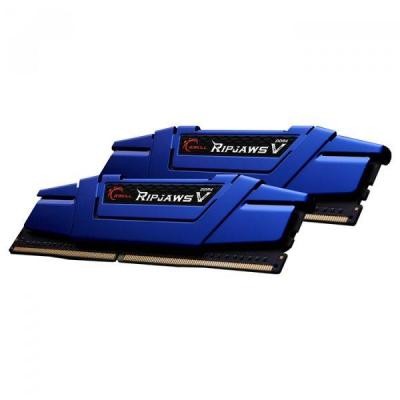 Модуль памяти для компьютера DDR4 16GB (2x8GB) 2666 MHz RipjawsV Blue G.Skill (F4-2666C15D-16GVB)