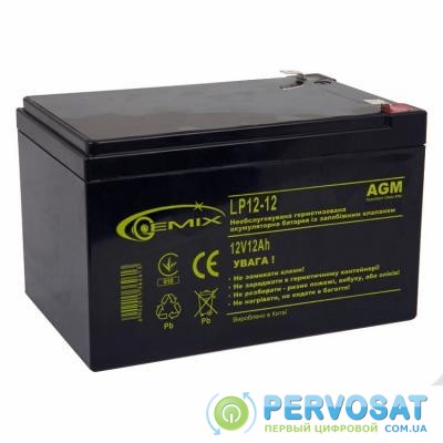 Батарея к ИБП 12В 12 Ач GEMIX (LP12-12)