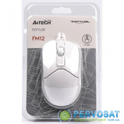 Мышка A4tech FM12 White