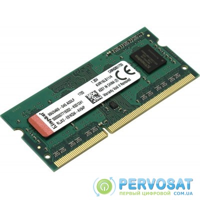 Пам'ять до ноутбука Kingston DDR3 1600 8GB SO-DIMM 1.35V