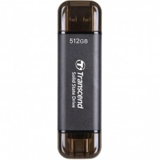 Портативний SSD Transcend 512GB USB 3.1 Gen 2 Type-A + Type-C ESD310 Чорний Портативний SSD Transcend 512GB USB 3.1 Gen 2 Type-A + Type-C ESD310 Чорний