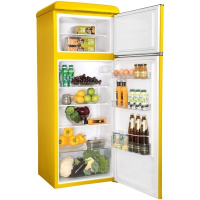 Холодильник Snaige з верхн. мороз., 147.5x56х63, холод.відд.-166л, мороз.відд.-46л, 2дв., A++, ST, retro, жовтий
