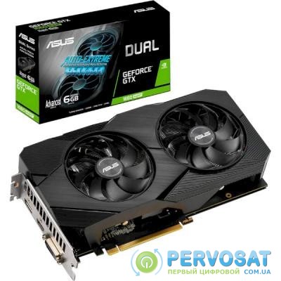 Видеокарта ASUS GeForce GTX1660 SUPER 6144Mb DUAL OC EVO (DUAL-GTX1660S-O6G-EVO)