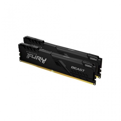 Модуль памяти для компьютера DDR4 32GB (2x16GB) 2666 MHz FURY Beast Black HyperX (Kingston Fury) (KF426C16BBK2/32)