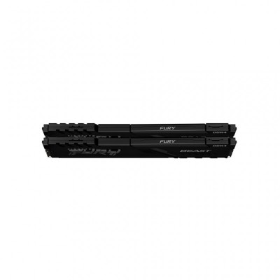Модуль пам'яті для комп'ютера DDR4 32GB (2x16GB) 2666 MHz FURY Beast Black HyperX (Kingston Fury) (KF426C16BBK2/32)
