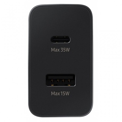 Зарядное устройство Samsung 35W Wall Charger Duo Black (EP-TA220NBEGRU)