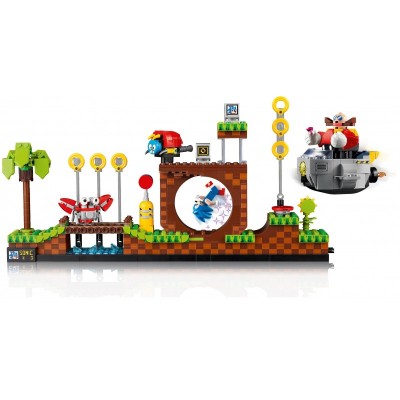 Конструктор LEGO Ideas Їжачок Сонік — Зона із зеленим пагорбом