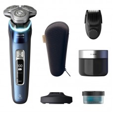 Бритва електр. Philips Series i9000 Prestige SkinIQ,  бритв.головок-3, Li-Ion, сух.+волог., індикатор заряду, твердий чохол, синій