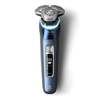 Бритва електр. Philips Series i9000 Prestige SkinIQ,  бритв.головок-3, Li-Ion, сух.+волог., індикатор заряду, твердий чохол, синій