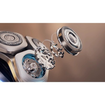 Бритва електр. Philips Series i9000 Prestige SkinIQ,  бритв.головок-3, Li-Ion, сух.+волог., індикатор заряду, твердий чохол, синій