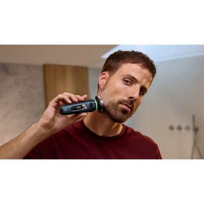 Бритва електр. Philips Series i9000 Prestige SkinIQ,  бритв.головок-3, Li-Ion, сух.+волог., індикатор заряду, твердий чохол, синій