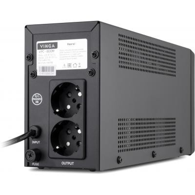 Источник бесперебойного питания Vinga LCD 800VA metal case (VPC-800M)