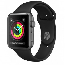Смарт-годинник Apple Watch Series 3 GPS, 38mm Space Grey Aluminium Case with Blac (MTF02FS/A)
