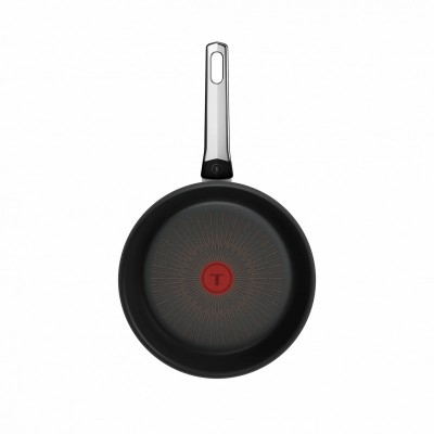 Сковорода Tefal Excellence Fusion,24см, алюміній, нержавіюча сталь, бакеліт, чорний