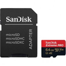 Карта пам'яті SANDISK 64GB microSDXC class 10 UHS-I U3 Extreme Pro V30 (SDSQXCY-064G-GN6MA)