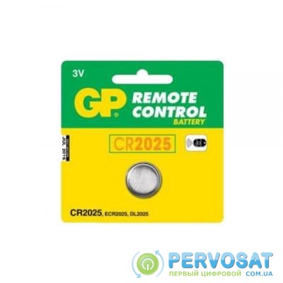 Батарейка GP CR2025 * 1 (CR2025-U5)