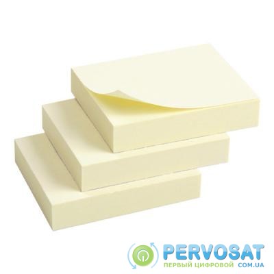 Бумага для заметок Axent with adhesive layer 50x40мм,100sheets,pastel yellow (3 pcs. (2311-01-А)
